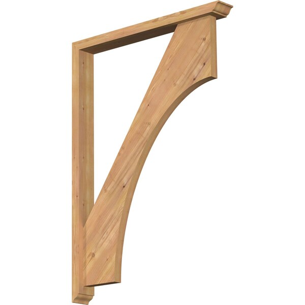 Ekena Millwork Westlake Traditional Smooth Bracket w/ Offset Brace, Western Red Cedar, 3 1/2"W x 30"D x 42"H BKT0402X30X42WTL01SWR - main
